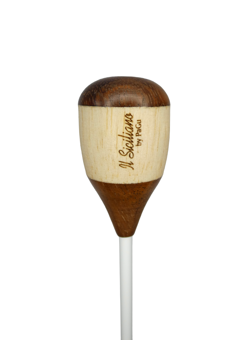 PaGu IL Siciliano BS Baton - 16" Shaft - Brown Wood with Balsa Handle