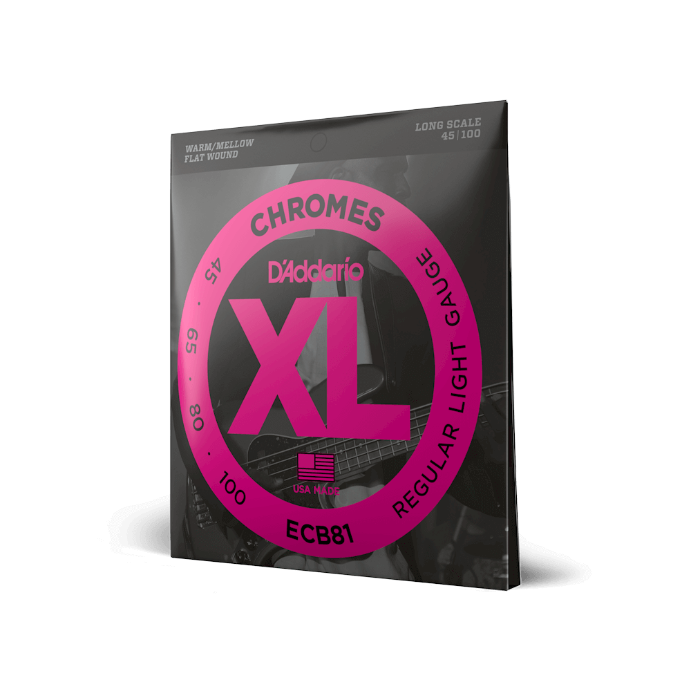 D'Addario XL Chromes 45-100 Regular Light Long Scale Bass Strings