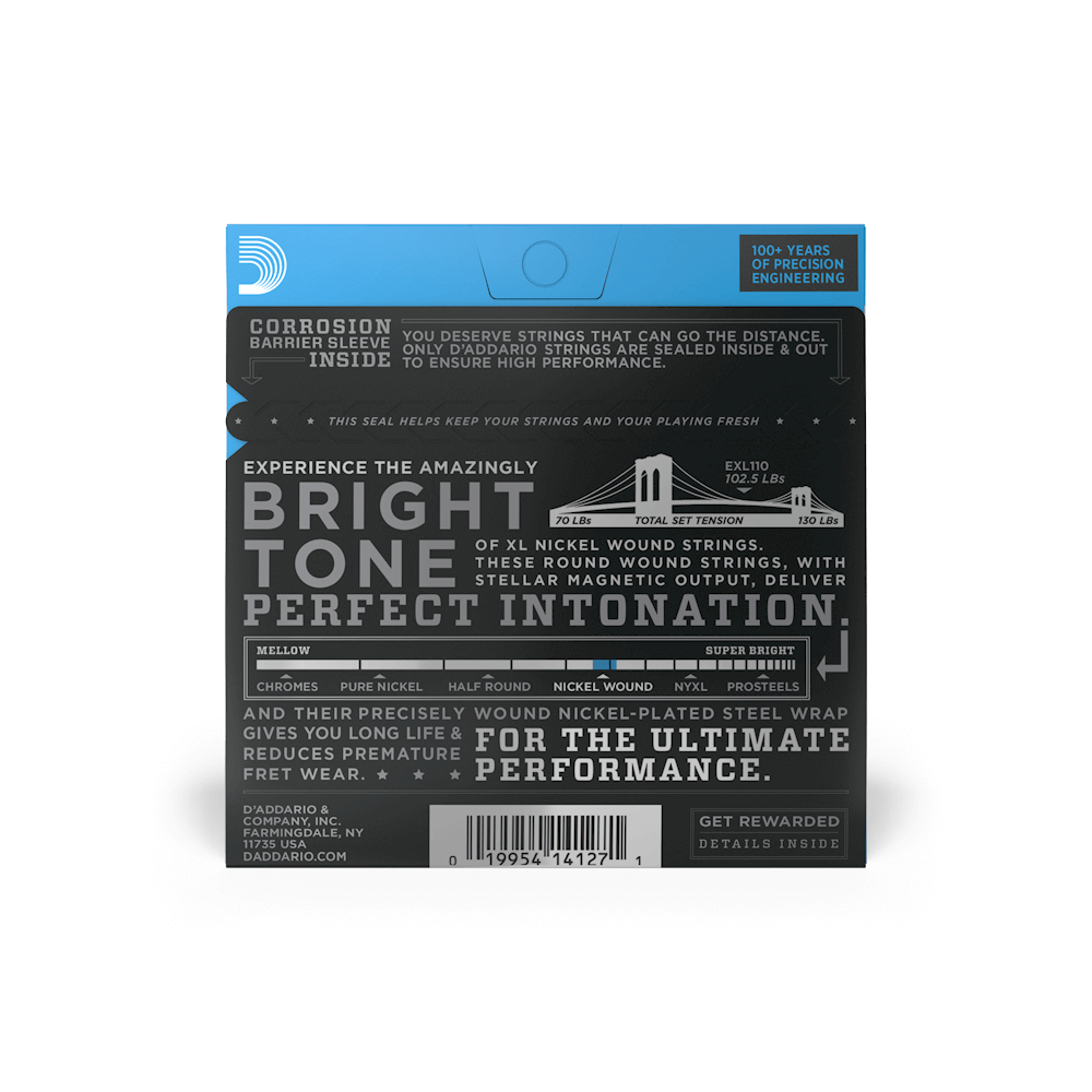 D'Addario Regular Light Electric Guitar Strings 10-46