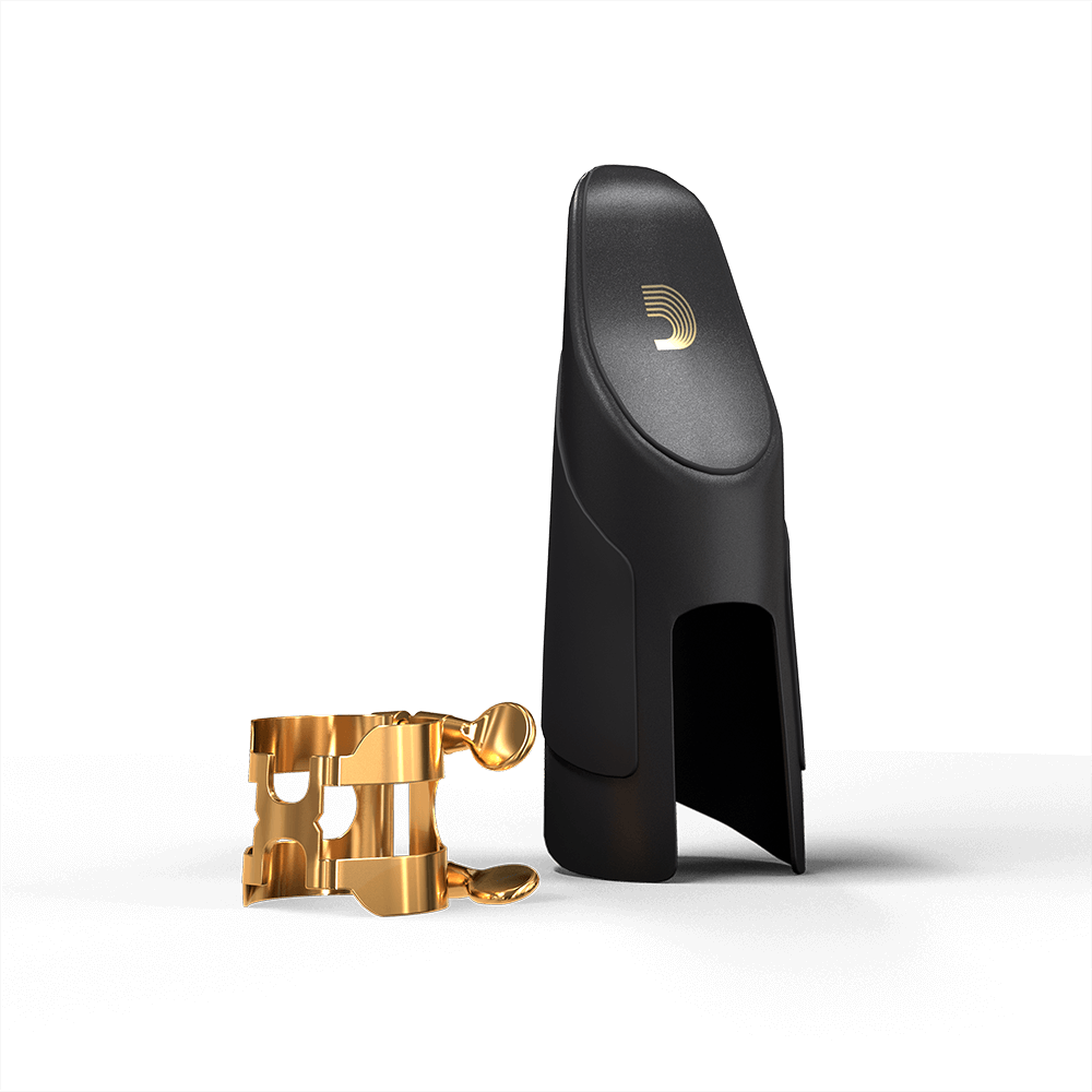 D'Addario H-Ligature and Cap for Bb Clarinet - Gold Plated