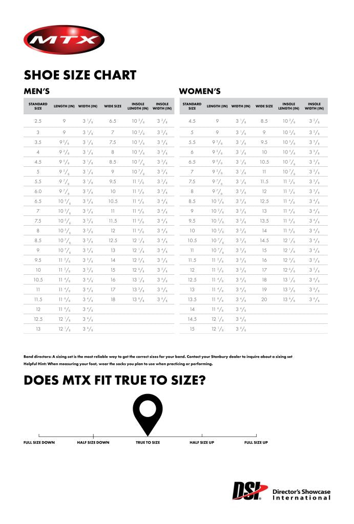 DSI MTX Marching Band Shoe - Black