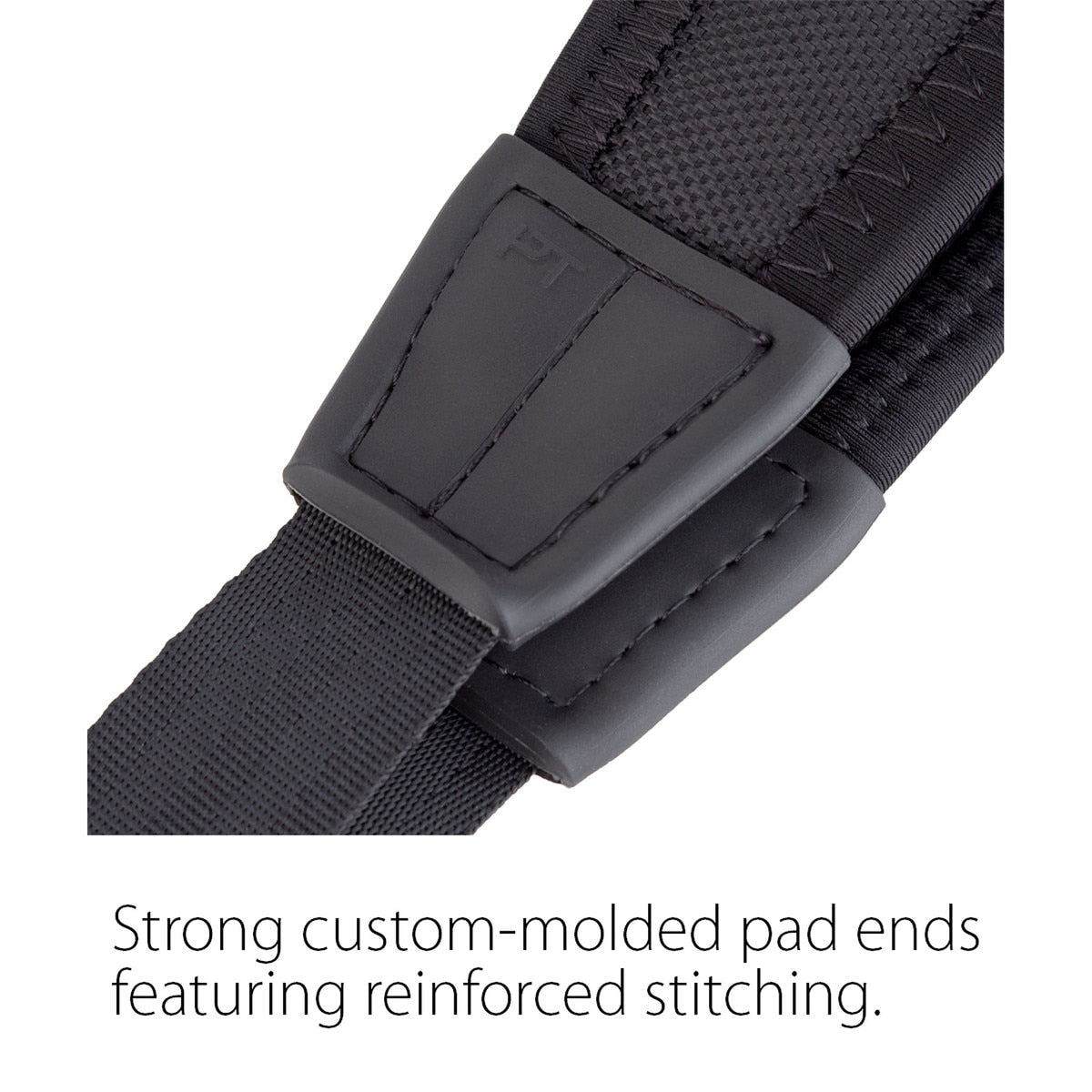 Protec Saxophone Neck Strap - Less Stress Neoprene, Metal Snap, Size 22" Regular (Black)
