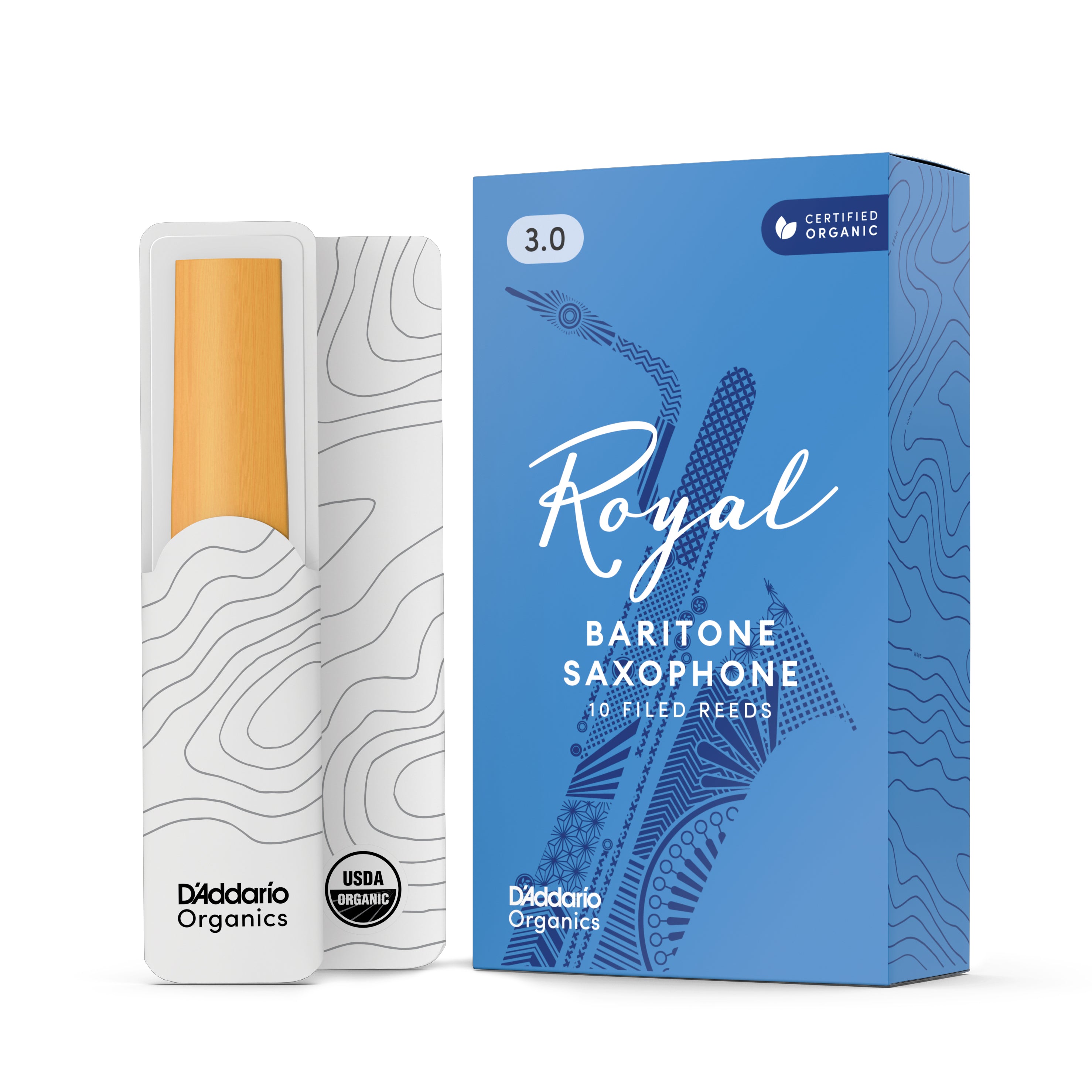 Rico Royal Baritone Saxophone Reeds (Box of 10)