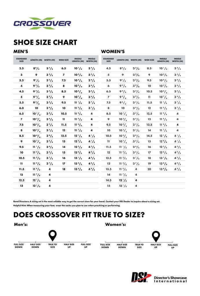 DSI Crossover Marching Band Shoe - Black