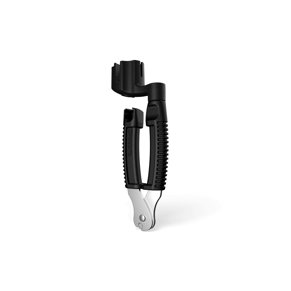 D'Addario Black String Winder, Cutter & Bridge Pin Puller