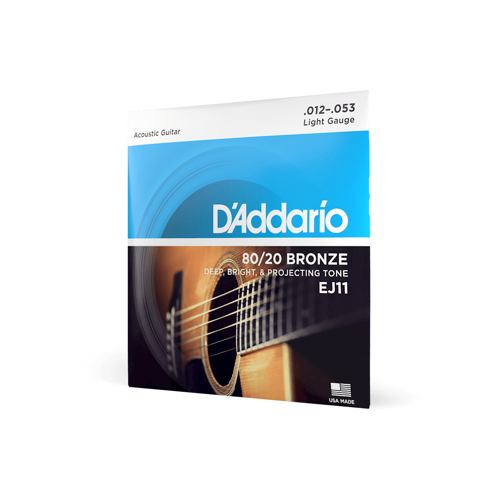 D'Addario 80/20 Bronze 12-53 Light Acoustic Guitar Strings