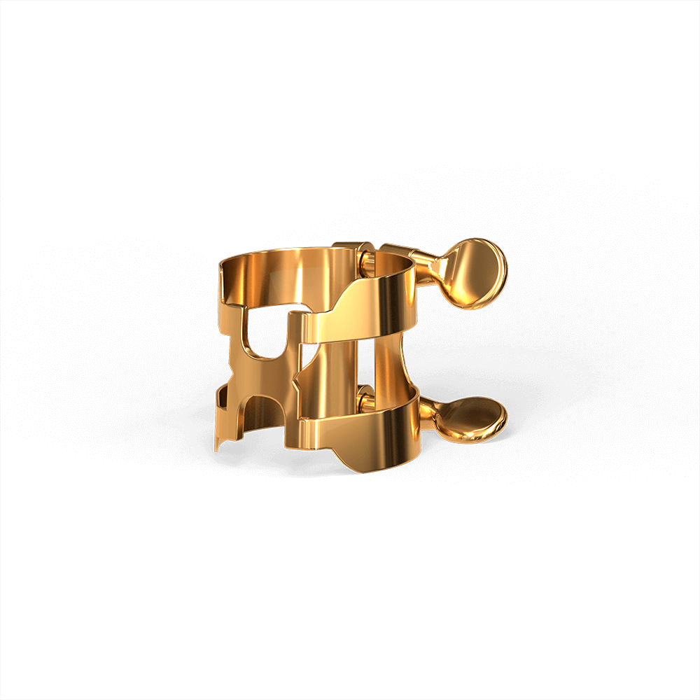 D'Addario H-Ligature and Cap for Bb Clarinet - Gold Plated