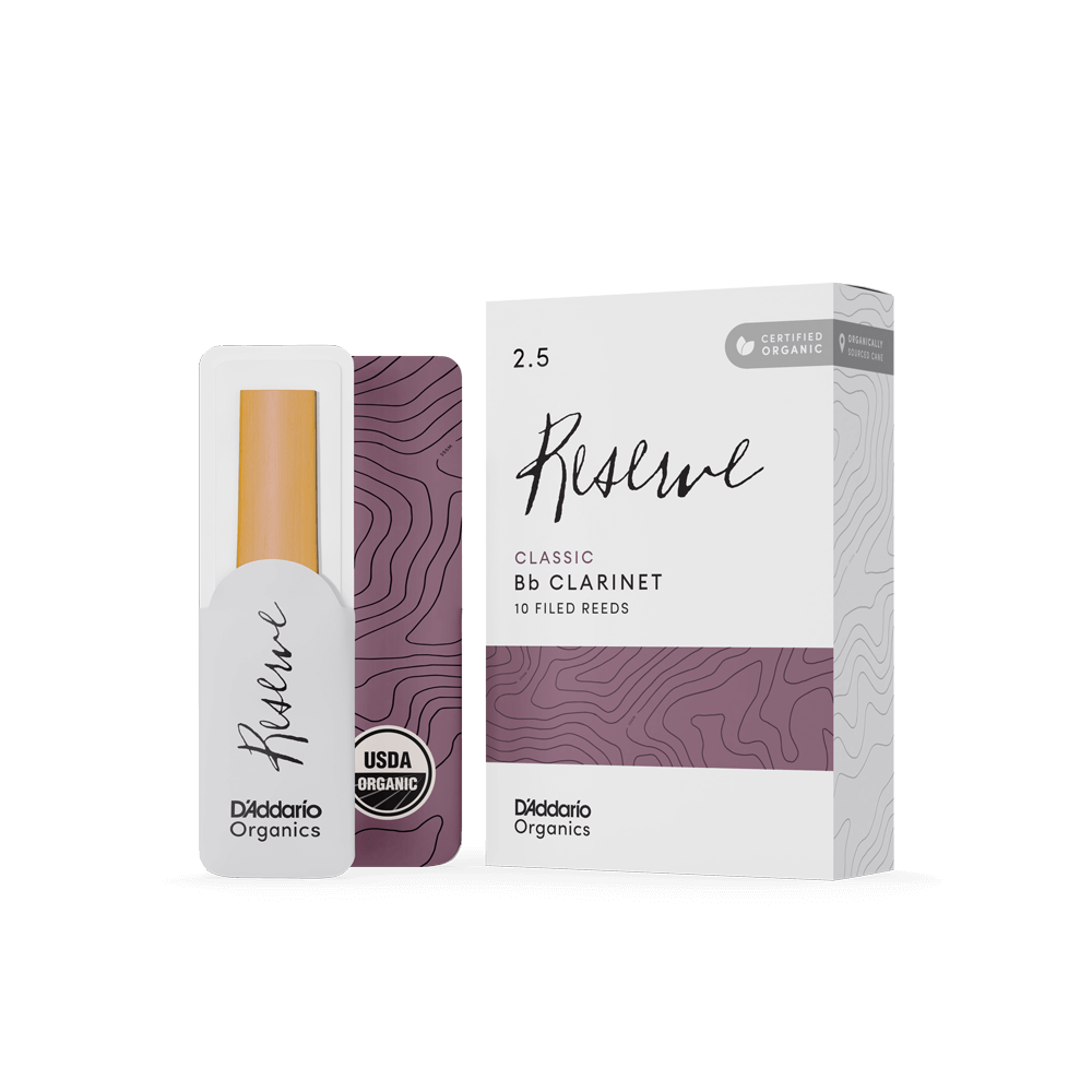D'Addario Organic Reserve Classic Bb Clarinet Reeds - Box of 10