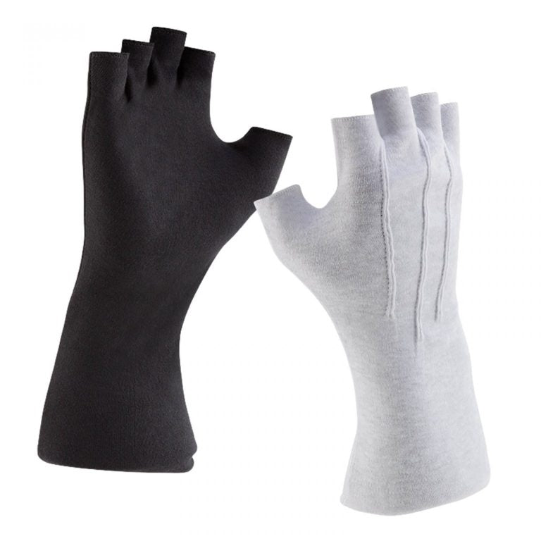 DSI Cotton Marching Band Gloves - Long Wrist and Fingerless